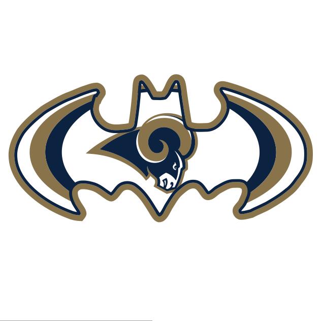 Los Angeles Rams Batman Logo DIY iron on transfer (heat transfer)